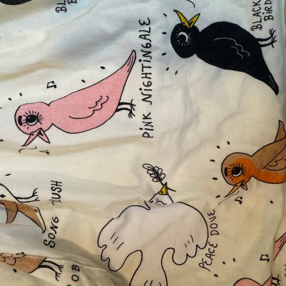 Girls Mini Rodini Bird Watching Puff Sleeve Dress 10-11Y - Picture 3 of 5